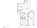 Layout for home at 6322 Aureau Ave showing key features like the kitchen and primary bedroom at 6322 Aureau Ave, Hudson, FL 34667