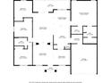 Detailed floorplan showcasing the layout of the home, including dimensions of rooms, bathrooms, and kitchen at 10149 Rockbay Rd, Brooksville, FL 34601