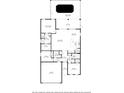 Home floor plan featuring the primary bedroom, living room, kitchen, dining area, screened patio, and garage at 17679 Garsalaso Cir, Brooksville, FL 34604