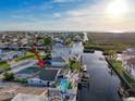Waterfront home with backyard pool and canal access to the Gulf of Mexico at 7303 Hatteras Dr, Hudson, FL 34667