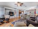 Spacious living room featuring an open layout and hardwood floors at 3450 Ferrell St, New Port Richey, FL 34655