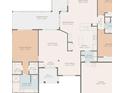 Detailed floor plan showcasing the layout of the home, including the primary bedroom, living room, and kitchen at 8324 Nightingale Rd, Weeki Wachee, FL 34613