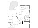 Detailed floorplan showing layout of home, including bedrooms, bathrooms, living spaces, and kitchen at 10285 Rosetti Ct, Spring Hill, FL 34608