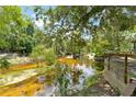 Picturesque view of the river from the property, surrounded by lush vegetation and mature trees at 6410 Amelia Ln, Dade City, FL 33523