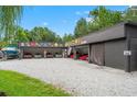 Spacious multi-car garage with ample parking and storage for car collectors at 26221 Pheasant Run, Wesley Chapel, FL 33544