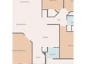 Detailed floor plan showcasing the layout of the home, including the living room, bedrooms, and kitchen at 5048 Teather St, Spring Hill, FL 34608