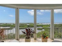 Stunning water view from screened balcony at 401 N Point Rd # 901, Osprey, FL 34229