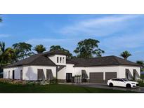 Modern two-story home with a two-car garage at 5148 Damariscotta Pl, Sarasota, FL 34231