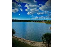 Serene lake view with lush greenery and upscale homes at 7612 Lake Vista Ct # 305, Lakewood Ranch, FL 34202