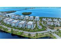 Aerial view of waterfront community at 379 Aruba Cir # 202, Bradenton, FL 34209