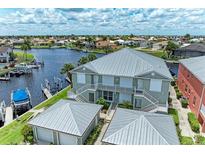 Aerial view of waterfront property with canal access at 2002 Bal Harbor Blvd # 1311, Punta Gorda, FL 33950