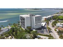 Stunning aerial view of waterfront building at 4822 Ocean Blvd # 4D, Sarasota, FL 34242