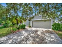 One-story home with a two-car garage and mature landscaping at 6122 44Th E Ct, Bradenton, FL 34203