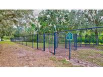 Outdoor dog park featuring secure fencing and a convenient double gate system at 111 172Nd E St, Bradenton, FL 34212