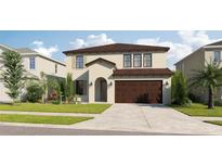 Two-story house with a brown roof and attached garage at 8822 Windlass Cv, Parrish, FL 34219
