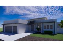 Modern house with two-car garage and landscaping at 440 S Lime Ave, Sarasota, FL 34237