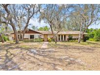 Ranch style home with mature landscaping and a large yard at 2807 Country River Dr, Parrish, FL 34219