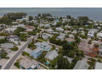 Aerial view of waterfront homes and community at 796 Jacaranda Rd, Anna Maria, FL 34216