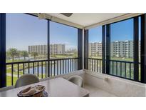 Enclosed lanai featuring views of the inter coastal waterway at 5780 Midnight Pass Rd # 303B, Sarasota, FL 34242