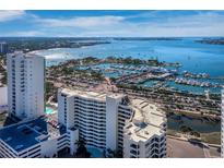 High-rise condo with beautiful views of the bay, marina, and intercoastal waterway at 1255 N Gulfstream Ave # 407, Sarasota, FL 34236