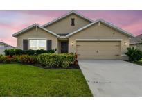 Charming single-Gathering home with a well-manicured lawn and beautiful landscaping at 4918 Gray Owl Ter, Palmetto, FL 34221