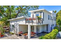 Stylish two-story modern home with a balcony and well-maintained landscaping at 1135 Florida Ave, Sarasota, FL 34236