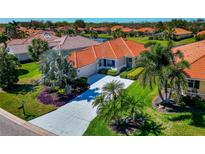 Beautiful single Gathering home with a well manicured lawn and tiled roof in a tropical neighborhood at 708 Foggy Morn Ln, Bradenton, FL 34212