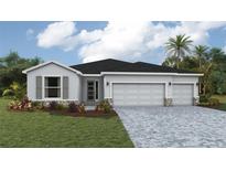 Charming single-Gathering home with a two-car garage and well-manicured lawn at 17122 James Trl, Parrish, FL 34219