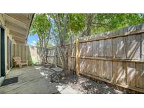 Private fenced back patio with room for outdoor seating at 500 N Jefferson Ave # 5, Sarasota, FL 34237