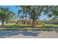 Charming single-story home with a well-manicured lawn, mature trees, and tasteful landscaping at 13625 3Rd Ne Ave, Bradenton, FL 34212