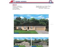 Charming single-story home showcasing a well-manicured lawn, neutral color palette, and a two-car garage at 3616 Melissa Terrace, North Port, FL 34291