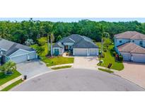 Gorgeous home with three car garage, manicured lawn and landscaping at 437 Chantilly Trl, Bradenton, FL 34212