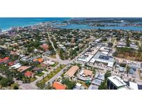 Beautiful aerial view showcases the property near the waterfront and local amenities at 525 Barcelona Ave # 207, Venice, FL 34285