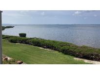 Scenic water view overlooking a lush green lawn and the beautiful ocean at 6430 Sun Eagle Ln # 203, Bradenton, FL 34210