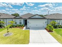 Charming single-story home with a well-manicured lawn and a two-car garage, perfect for curb appeal at 2926 61St E Dr, Ellenton, FL 34222