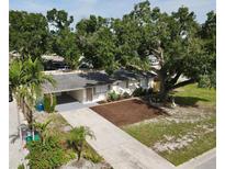 Charming single-story home with mature trees, a well-manicured lawn, and a spacious driveway at 6031 11Th E St, Bradenton, FL 34203