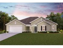 One-story home with a two-car garage and landscaping at 13395 High Springs Ave, Port Charlotte, FL 33981