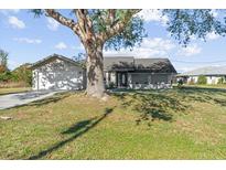 Charming single-story home with a large tree and spacious yard at 7359 Van Lake Dr, Englewood, FL 34224