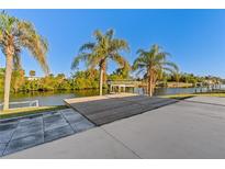 Wooden patio overlooking the canal at 130 Arlington Ne Ct, Port Charlotte, FL 33952