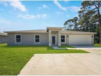 Charming single-story home featuring a well-maintained lawn and neutral-colored exterior at 4517 Meager Cir, Port Charlotte, FL 33948