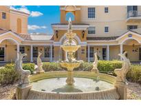 Ornate fountain in the community courtyard at 14021 Bellagio Way # 311, Osprey, FL 34229