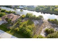 Beautiful waterfront property with lush greenery, perfect for building your dream home at 14246 Maysville, Port Charlotte, FL 33981