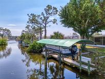 This property has a private boat dock and lift, perfect for waterfront living and enjoying boating activities at 842 E 6Th St, Englewood, FL 34223
