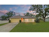 Charming single-story home features a well-maintained lawn and cozy facade, perfect for relaxed living at 3143 Grayton Dr, Spring Hill, FL 34609