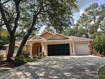 Lovely single-story home boasting mature landscaping and a multi-car garage at 7190 Raymond Pl, Spring Hill, FL 34607