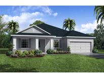 Single story home with gray exterior and black roof at 2504 58Th E Cir, Palmetto, FL 34221