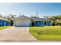 Attractive single-story home with an attached two-car garage and concrete driveway at 3447 Nadasky Ave, North Port, FL 34288