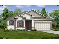 One-story house with a two-car garage and well-manicured lawn at 0000 Monrief Ave, North Port, FL 34286