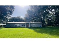 Ranch-style home with a spacious lawn and mature trees at 4905 Nesmith Rd, Plant City, FL 33567