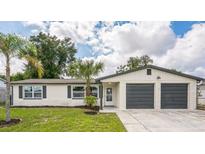 Charming ranch house with a two-car garage and nicely landscaped yard at 6250 Kentfield Ave, New Port Richey, FL 34653